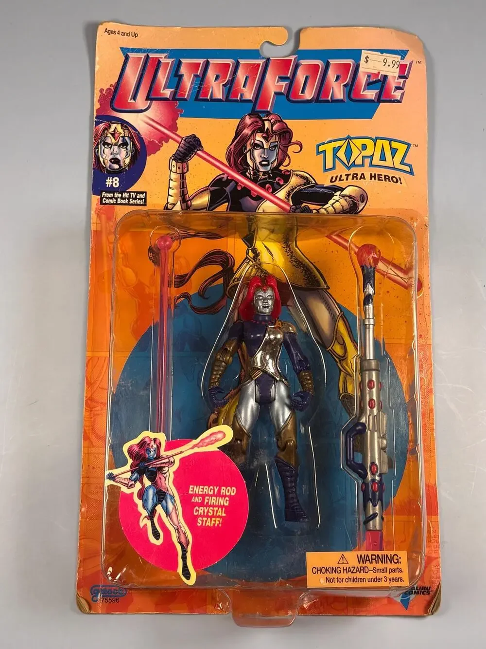 Galoob UltraForce Topaz Ultra Hero Action Figure Toy #8 Collectable New 1995 5”